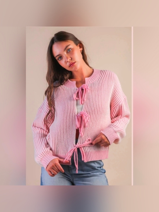 new in Sweaters - Large Hearts Entwined Cardigan Sweater-NWT